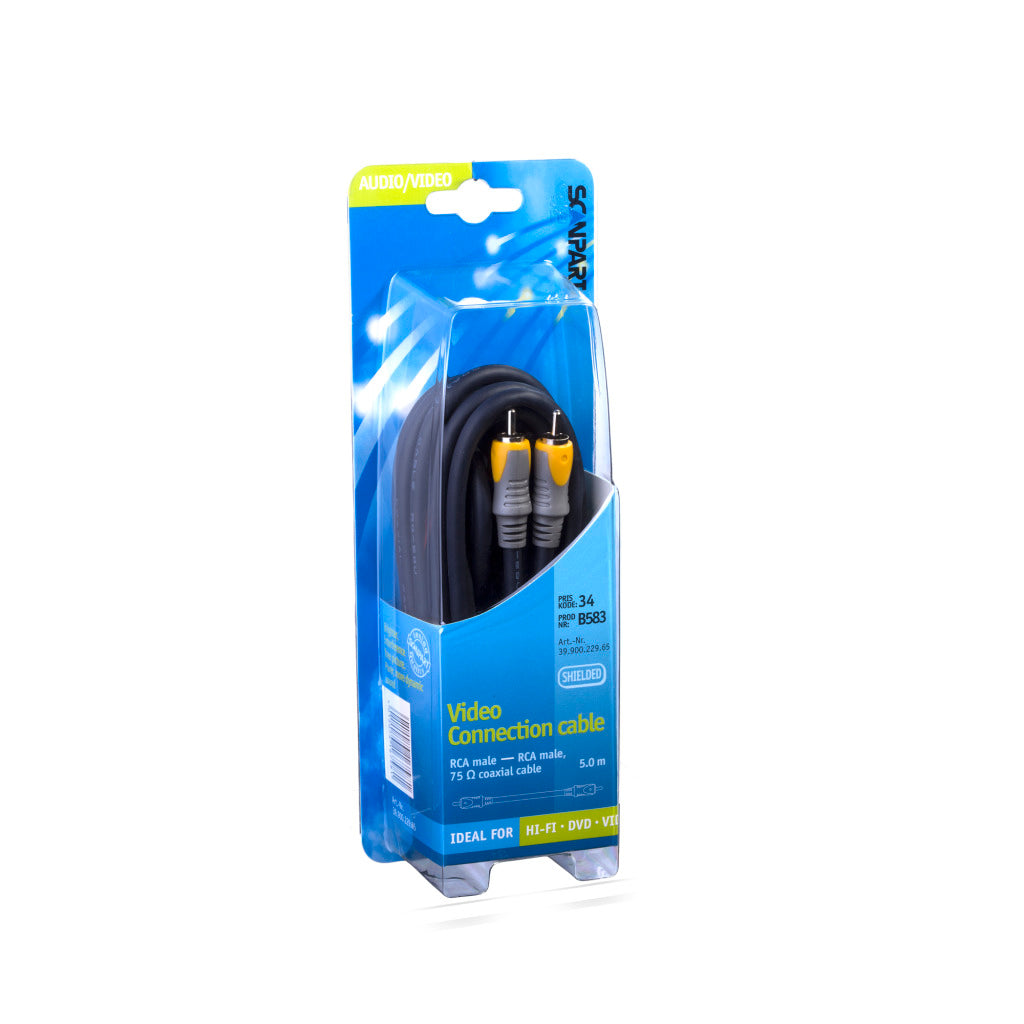 Scanpart Aansluitkabel Tulp(M)-(M) Coax 5.0M
