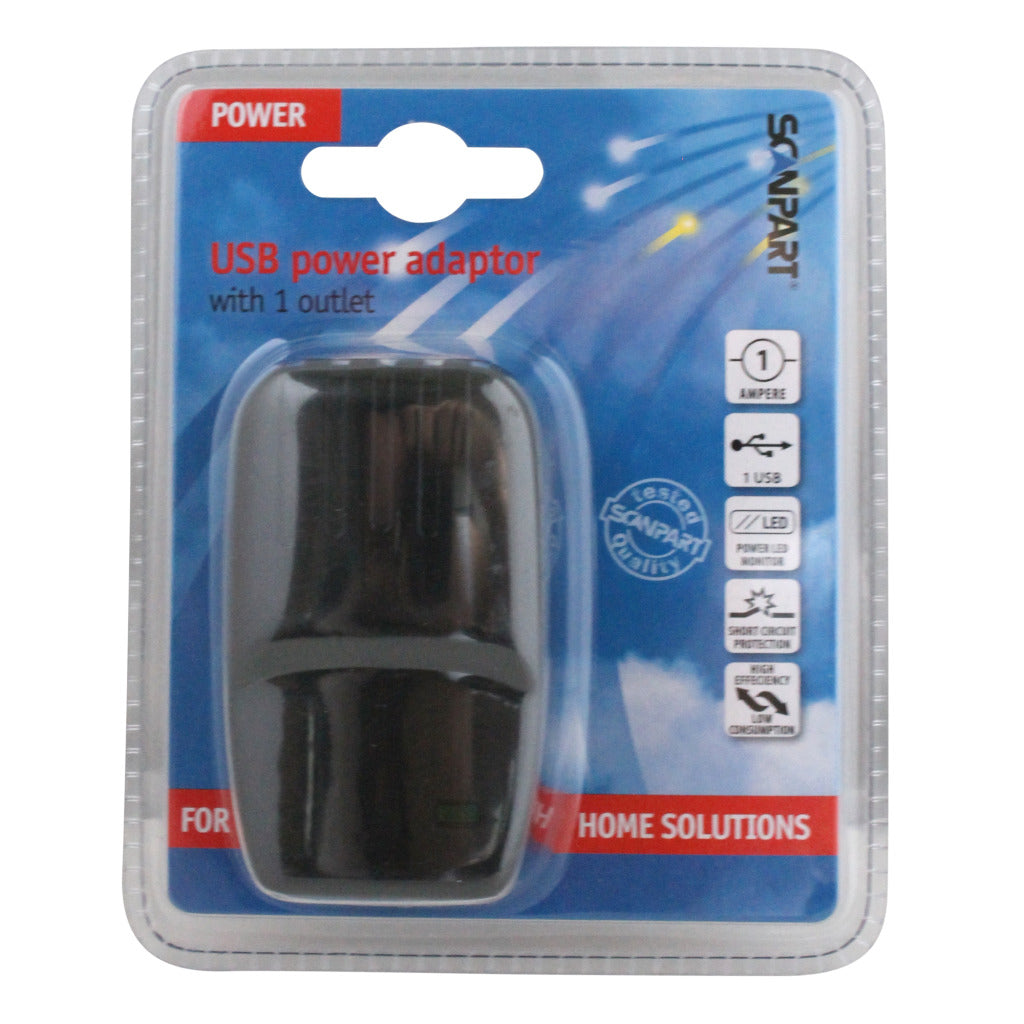 Scanpart Usb Stekker Usb A Poort Zwart