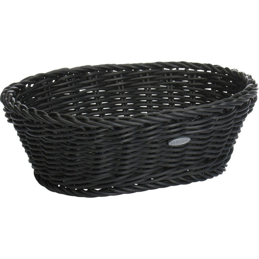 Westmark Broodmand Rieten Look Ovaal 26X19X8 Cm Zwart/Kunststof