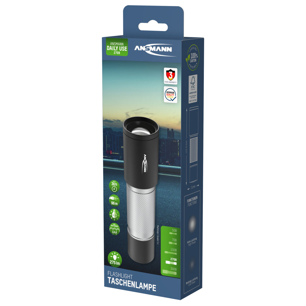 Ansmann Zaklamp 270B 275 Lumen