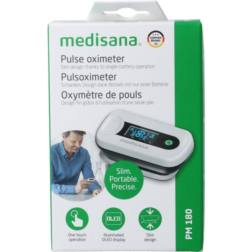 Medisana Pm 180 Pulsoximeter Wit/Zwart