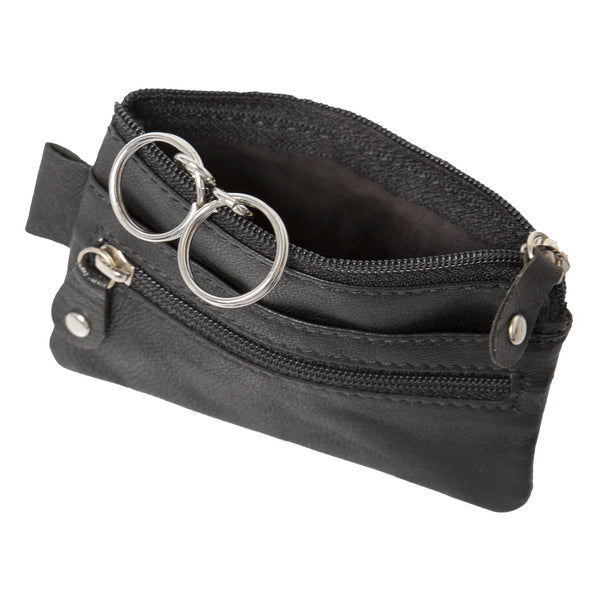 Alassio Ju-42247 Sleuteletui 7,5X10X1Cm Leer Zwart