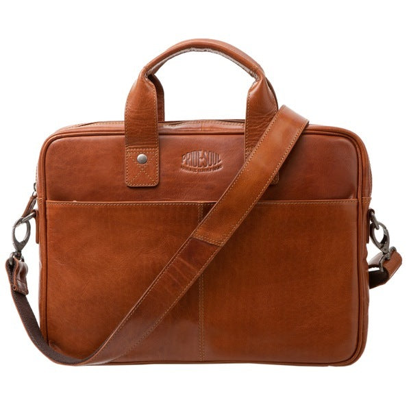 Pride And Soul Ju-47608 Aktetas . Suprise Leer Cognac