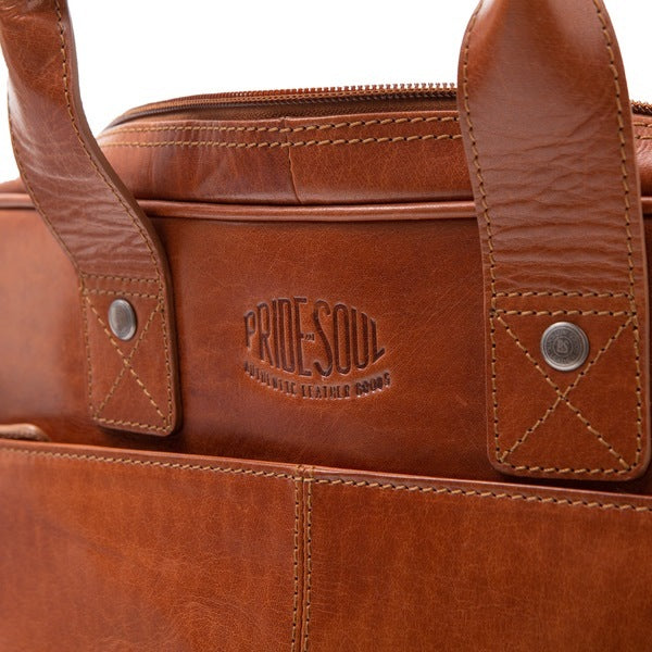 Pride And Soul Ju-47608 Aktetas . Suprise Leer Cognac