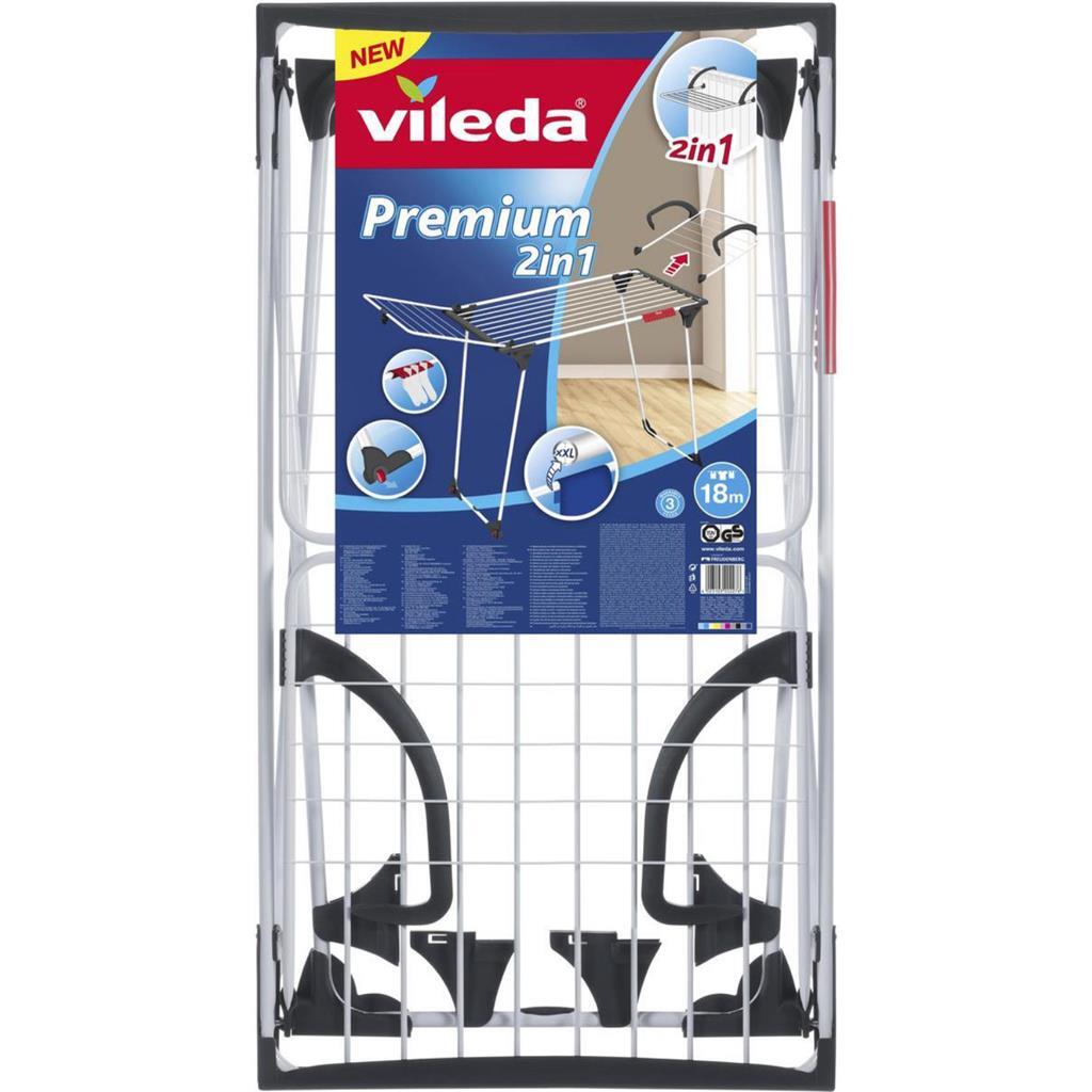 Vileda Premium 2In1 Droogrek 18 M Drooglengte Wit/Zwart