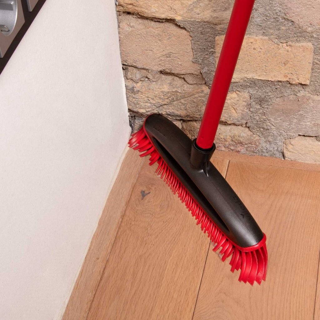 Vileda Petpro Always Clean Bezem Borstel Zwart/Rood