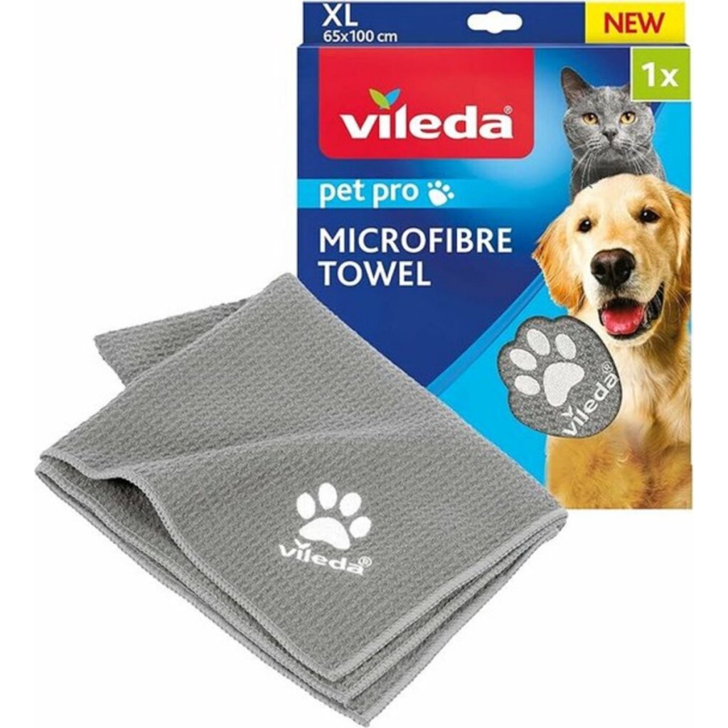 Vileda Petpro Microvezelhanddoek Xl Met Honingraatstructuur Grijs