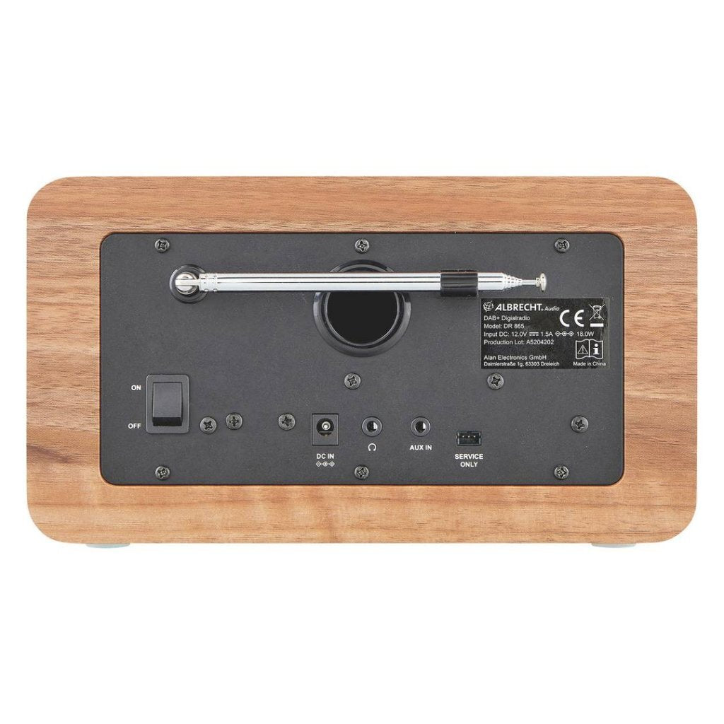 Overige Merken Albrecht Dr 865 Digitale Radio Hout/Zwart
