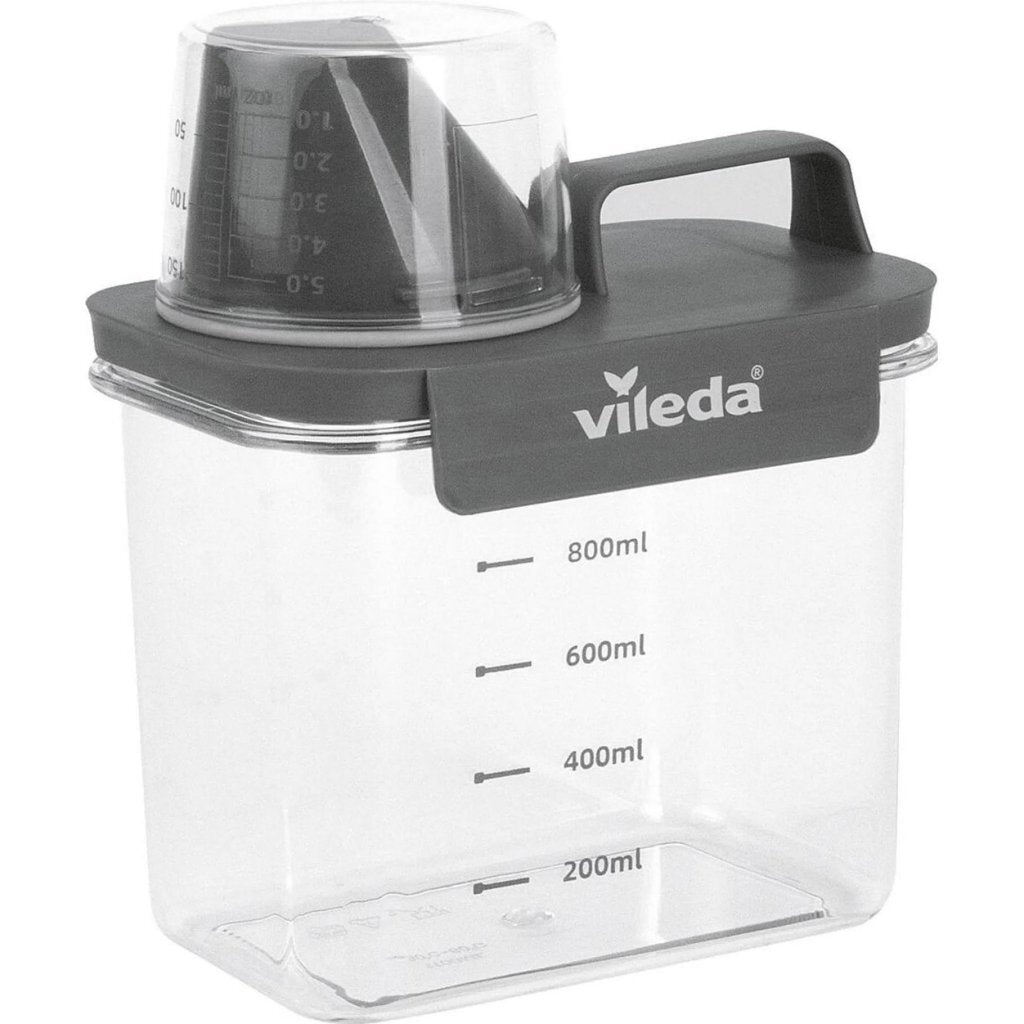 Vileda Wasmiddelbox 1100 Ml Transparant/Antraciet