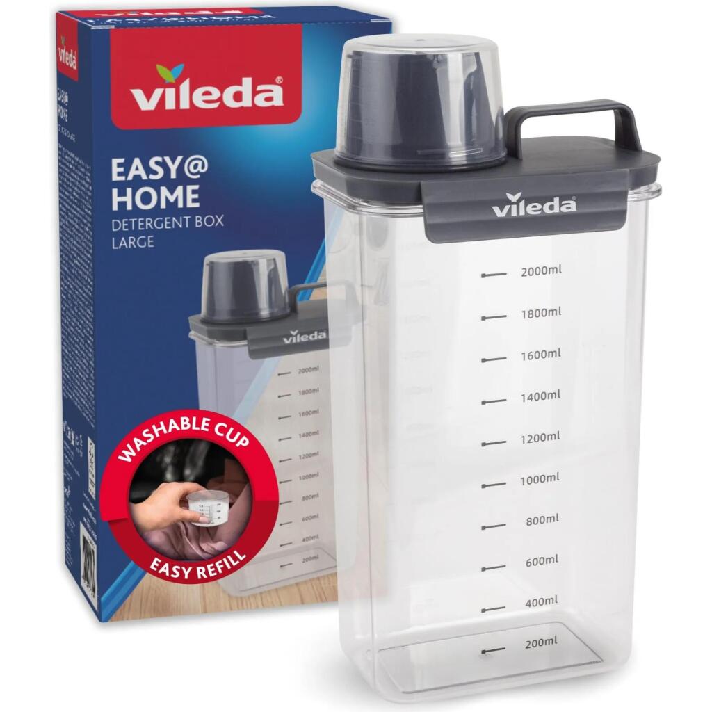 Vileda Wasmiddelbox 2300 Ml Antraciet/Transparant