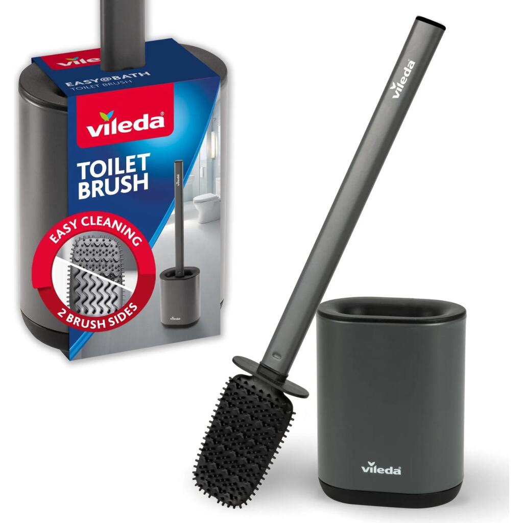 Vileda Toiletborstel Met Houder Antraciet