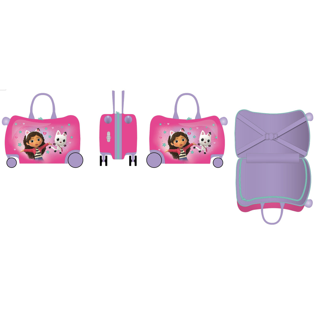 Gabby's Dollhouse Gabby'S Dollhouse Ride-On Trolley 47.5X23X32 Cm Roze/Paars