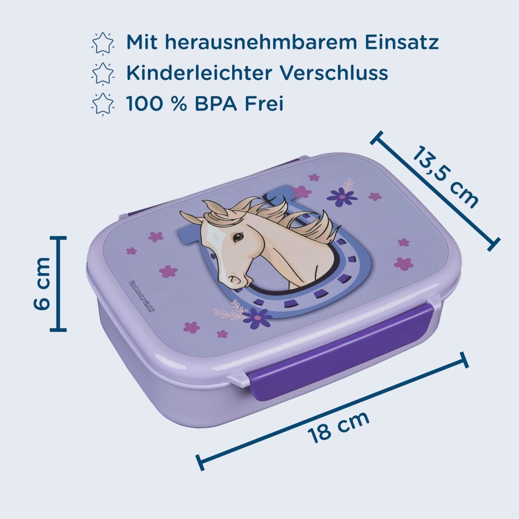 Overige Merken Magic Horse Lunchbox Paars