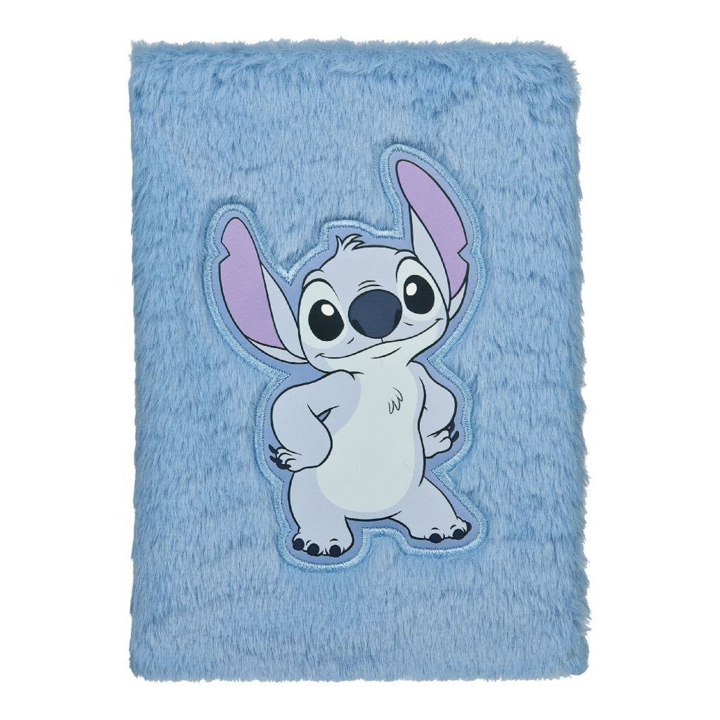 Disney Stitch Pluchen Notitieboekje A5 Blauw