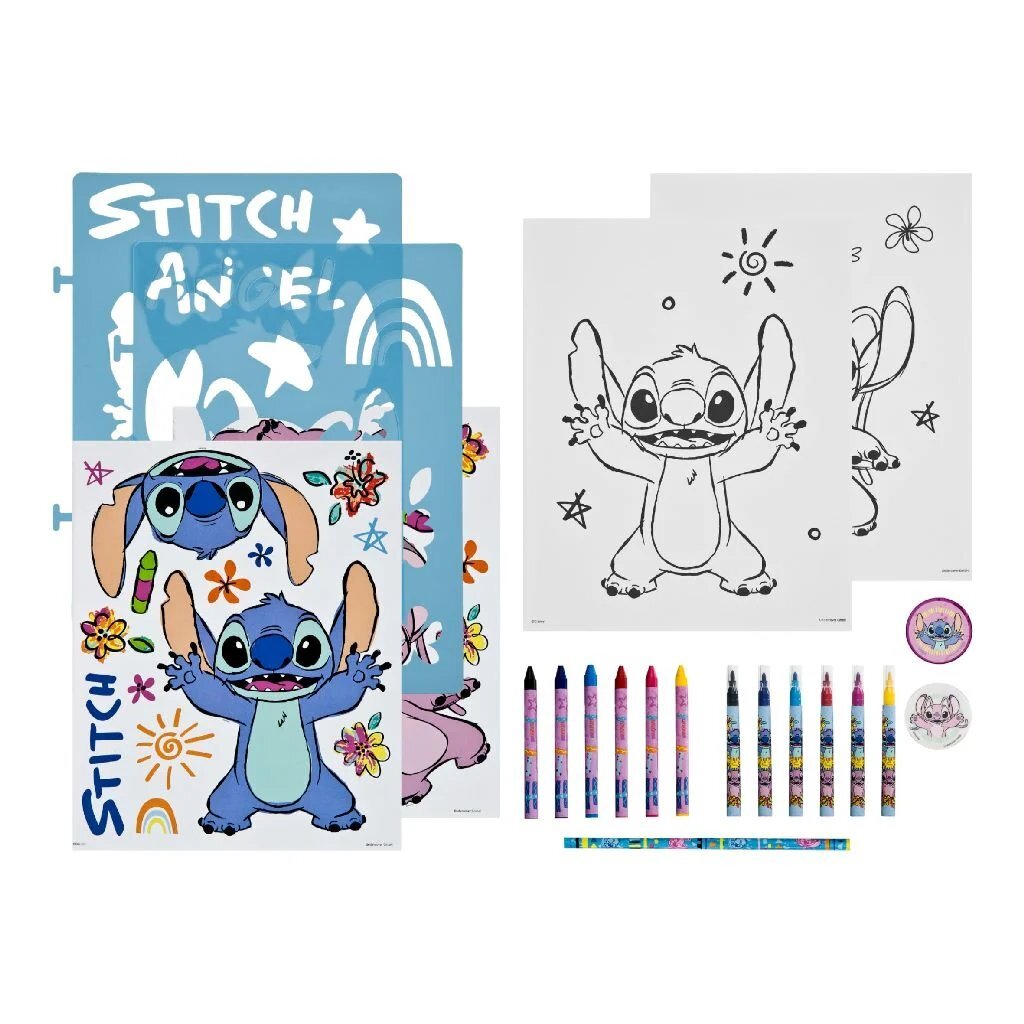 Disney Stitch Stencil &Amp; Kleurset