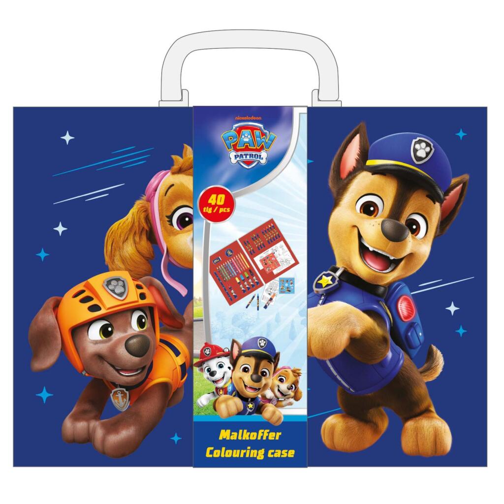 Paw Patrol Kleurkoffer 40-Delig