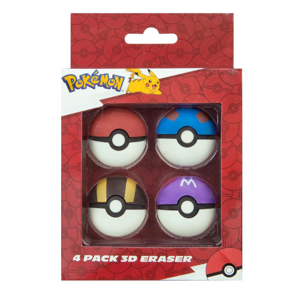 Pokemon Pok&Eacute;Mon Gum Pokeballen 4 Stuks