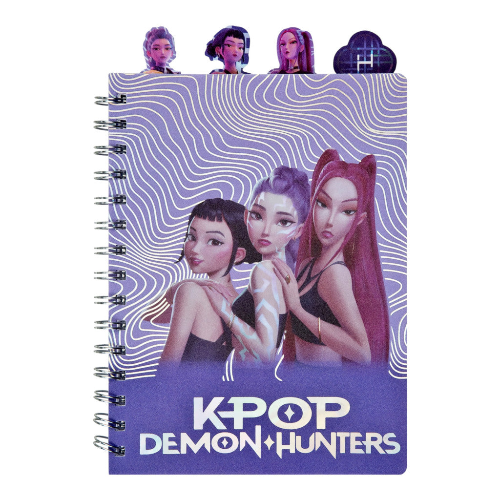 Overige Merken K-Pop Demon Hunters Spiraalnotitieboekje A5 Paars