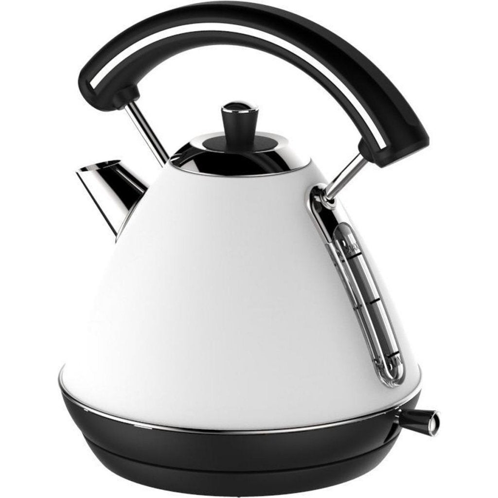 Schafer Sch&Auml;Fer Retro Waterkoker 1.7L 2200W Wit/Zwart/Rvs