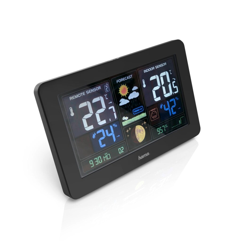 Hama Weerstation Premium Met Led-Kleurendisplay En Usb-Oplaadfunctie