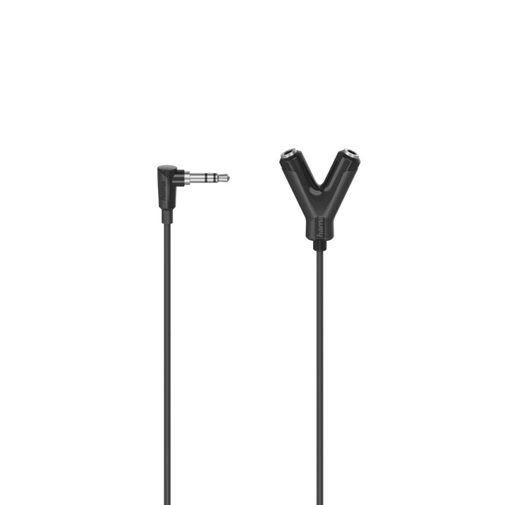 Hama Audioadapter 3,5-Mm-Jack-Stekker - 2 X 3,5-Mm-Jack-Kop. Stereo