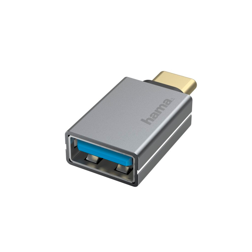Hama Usb-Otg-Adapter Usb-C-Stekker - Usb-Aansluiting Usb 3.2 Gen1 5 Gbit/S Alu
