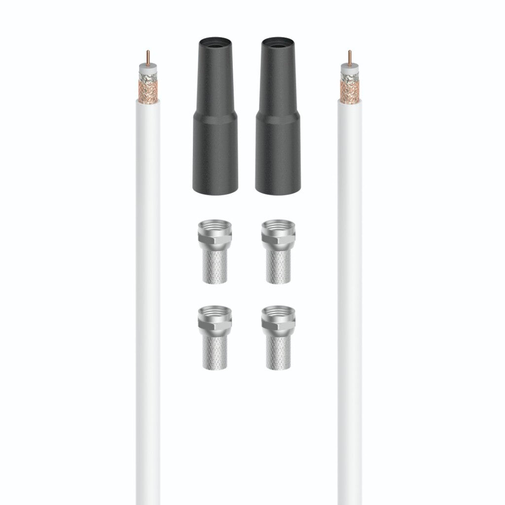 Hama Sat-Aansluitset 100 Db 20 M Wit