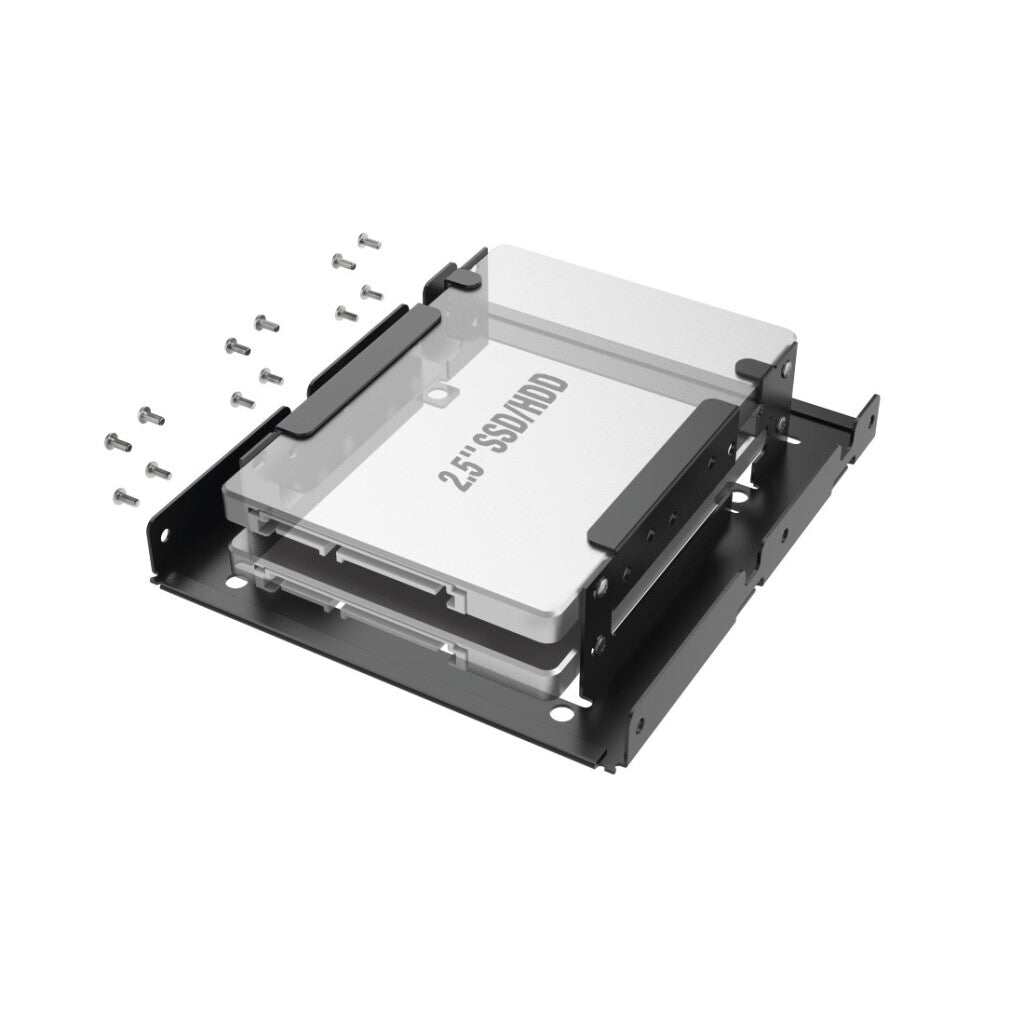 Hama Inbouwframe Voor 2X 2,5 Ssd- En Hdd-Harde Schijven In 3,5 Sleuf