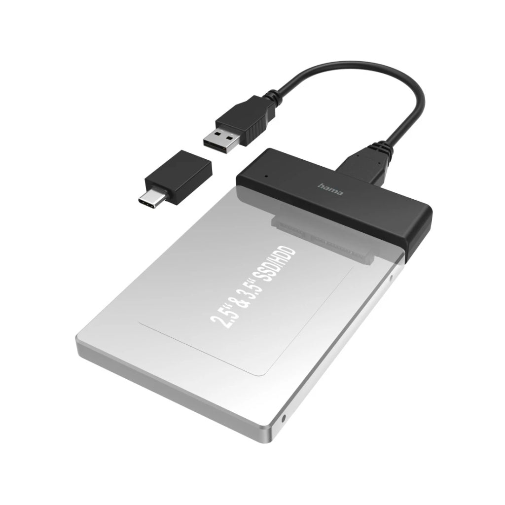 Hama Usb-Adapter Voor Harde Schijf Voor 2,5 En 3,5 Ssd- En Hdd-Harde Schijven
