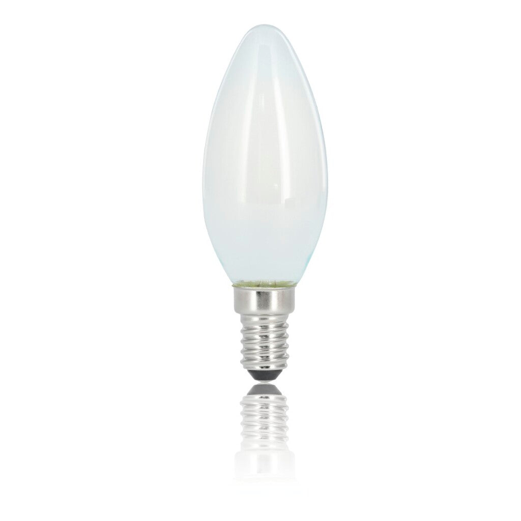 Xavax Led-Gloeidraad Kaarslamp Dimbaar E14 470Lm Mat Warm Wit
