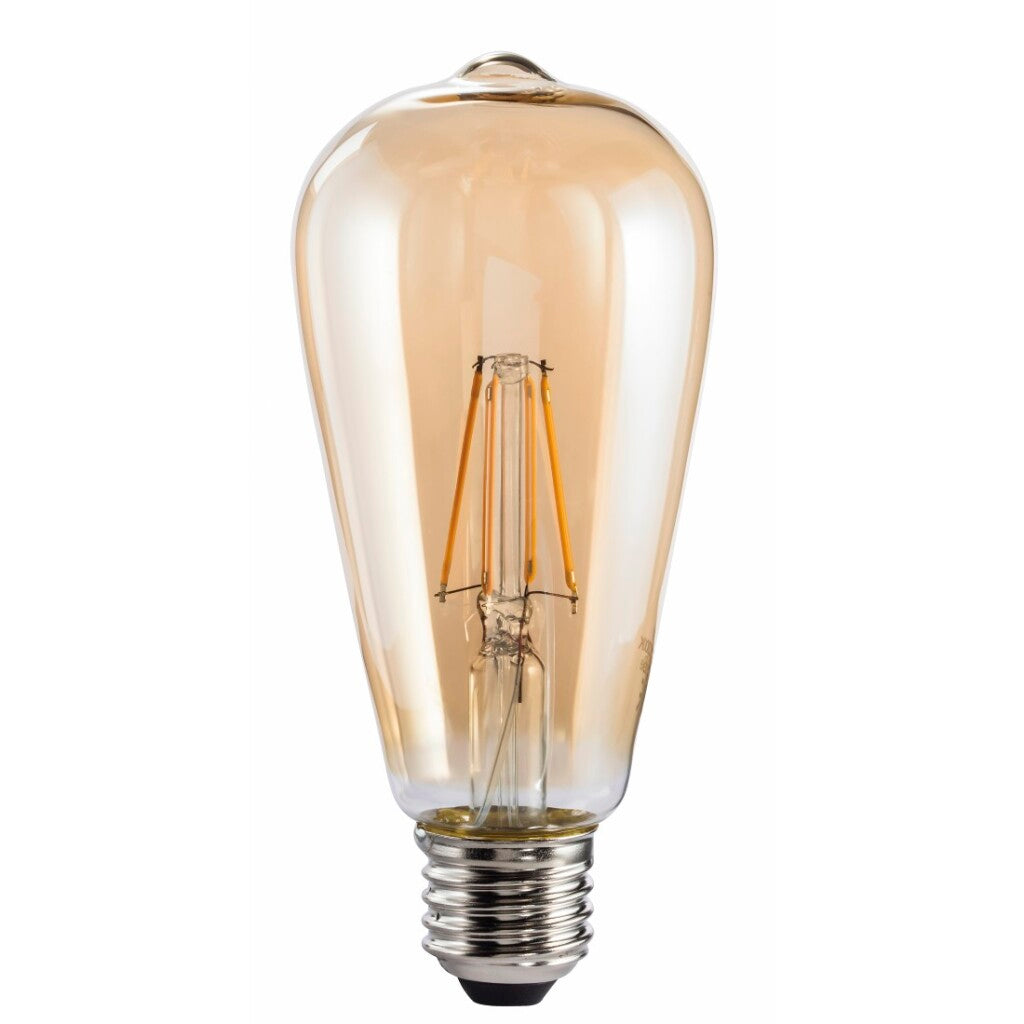 Xavax Led-Gloeidraad E27 685Lm Vervangt 53W Vintagelamp Dimbaar Amber Warm Wit