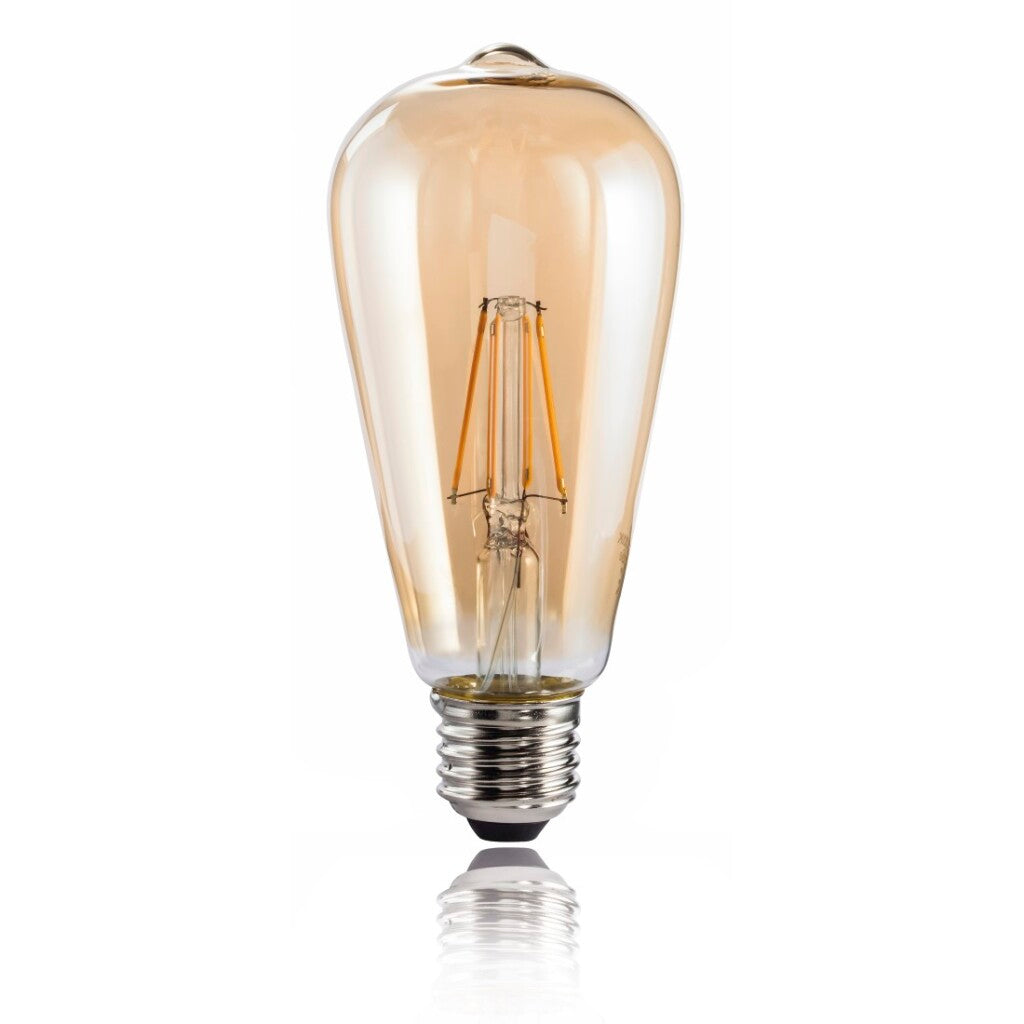 Xavax Led-Gloeidraad E27 685Lm Vervangt 53W Vintagelamp Dimbaar Amber Warm Wit