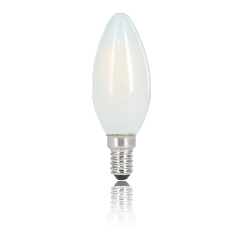Xavax Led-Gloeidraad E14 470Lm Verv. 40W Kaarslamp Mat Warm Wit 2 Stuks