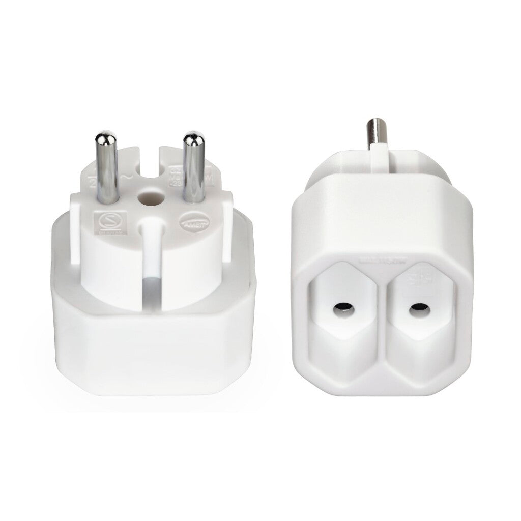 Hama Stopcontactadapter 2-Voudig 2X Euro-Stopcontact Dubbelpak Wit