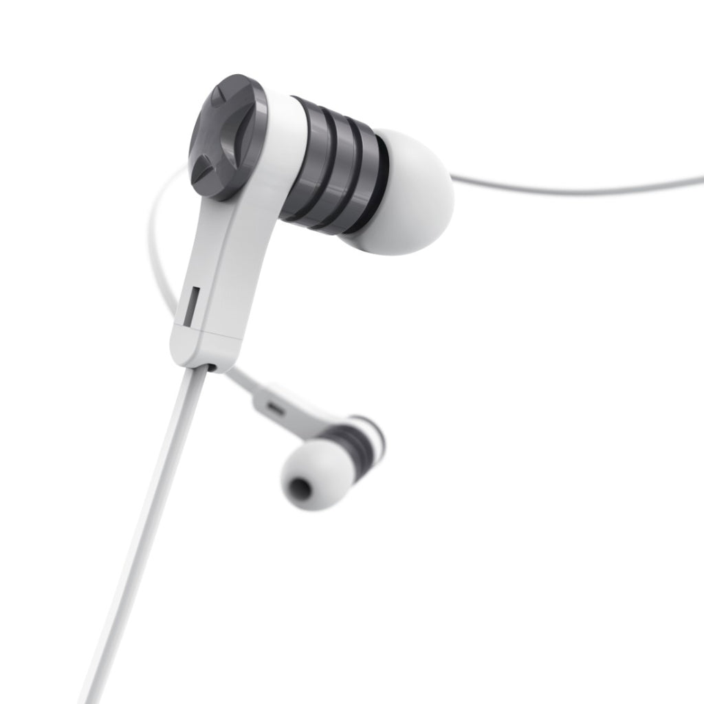 Hama Oordopjes Intense In-Ear Microfoon Platte Kabel Wit