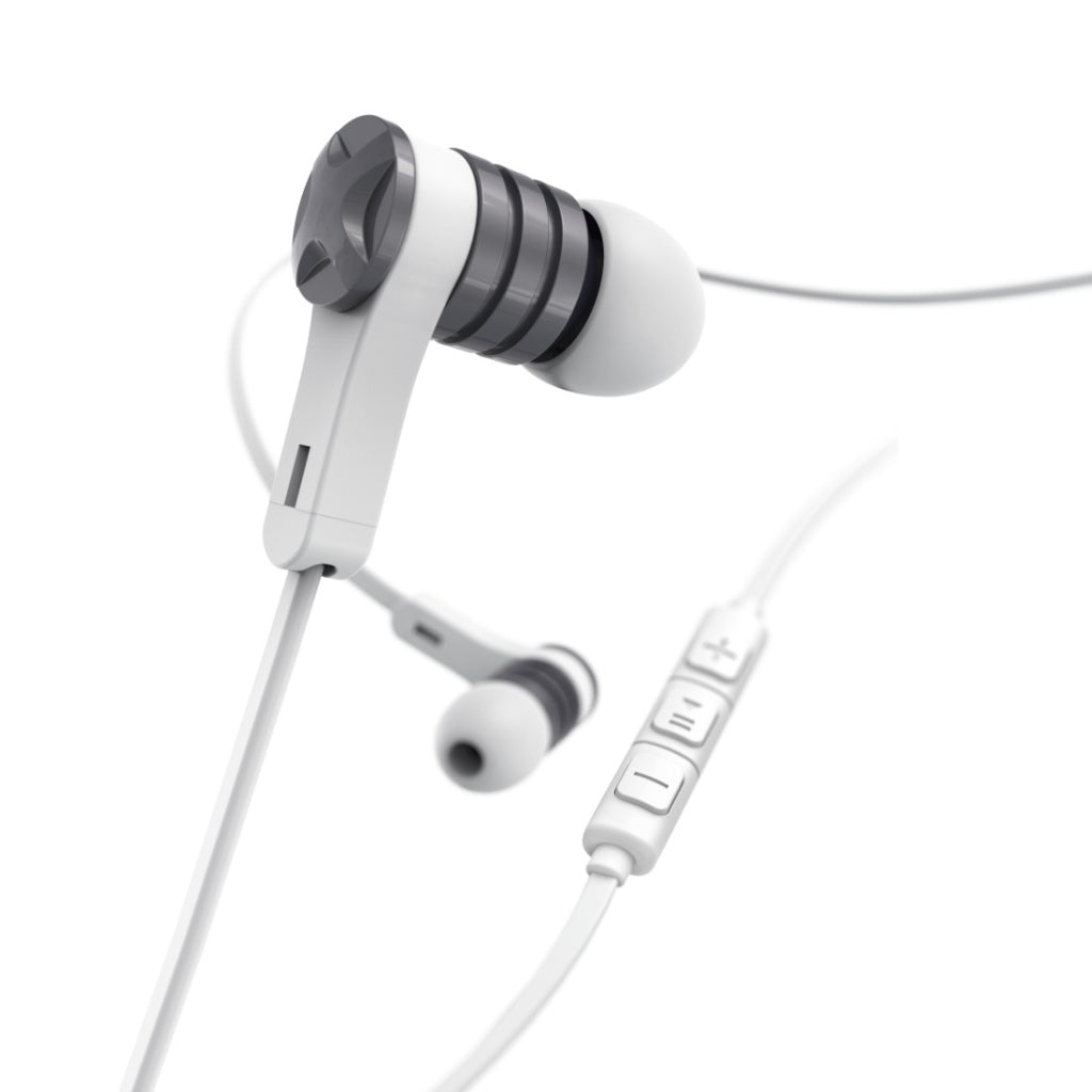 Hama Oordopjes Intense In-Ear Microfoon Platte Kabel Wit