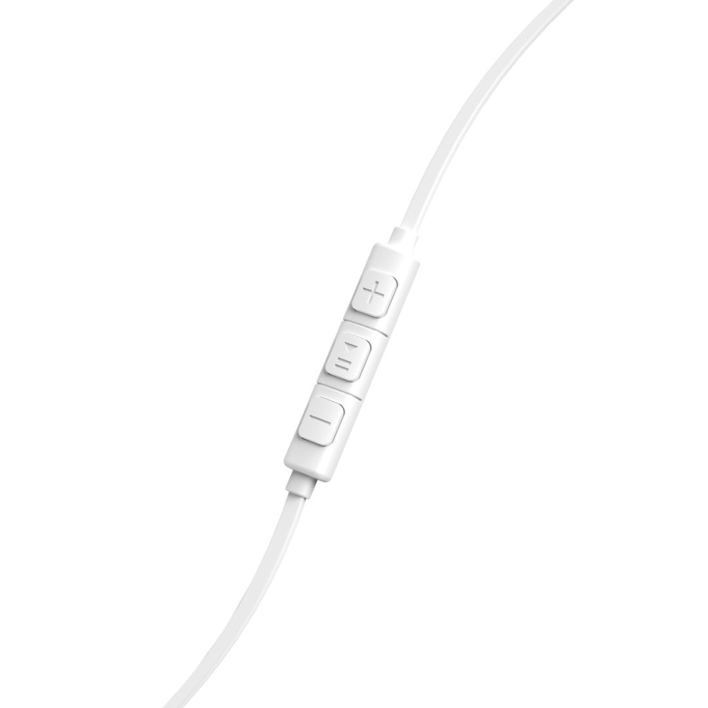 Hama Oordopjes Intense In-Ear Microfoon Platte Kabel Wit