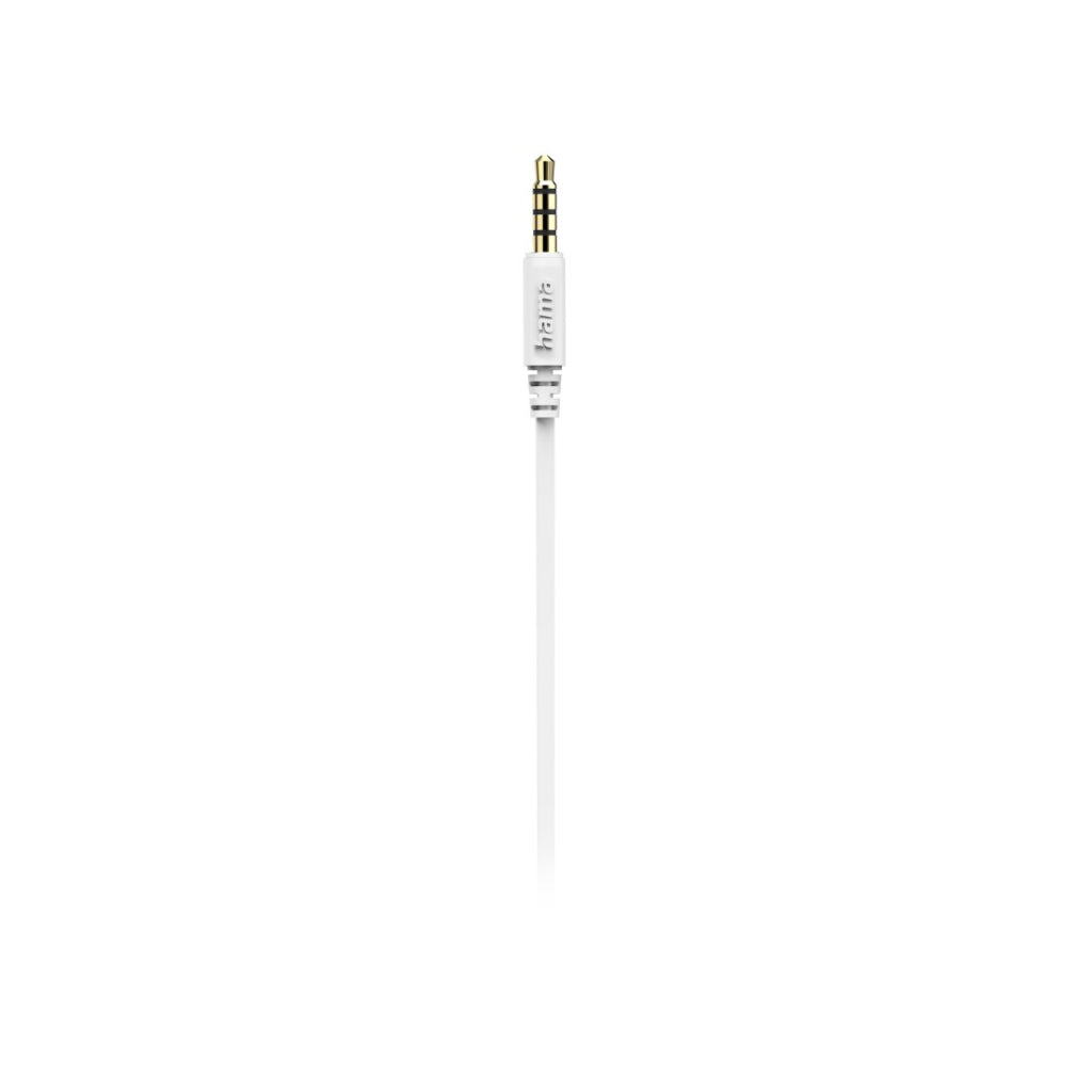 Hama Oordopjes Intense In-Ear Microfoon Platte Kabel Wit