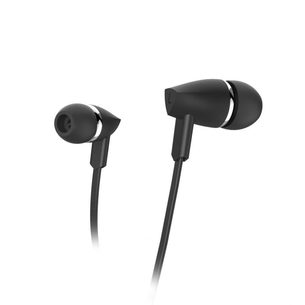 Hama Oordopjes Joy In-Ear Microfoon Platte Kabel Zwart