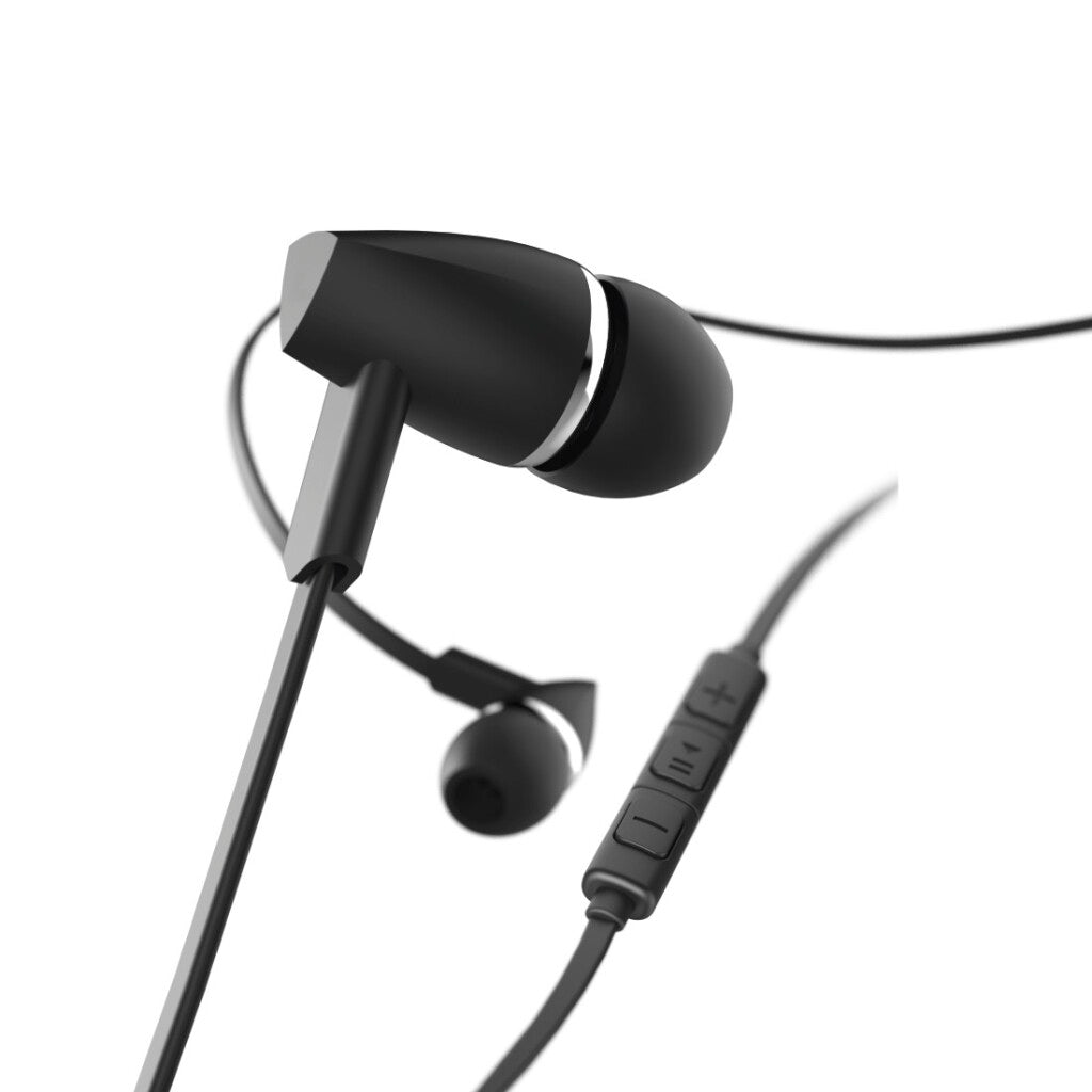 Hama Oordopjes Joy In-Ear Microfoon Platte Kabel Zwart