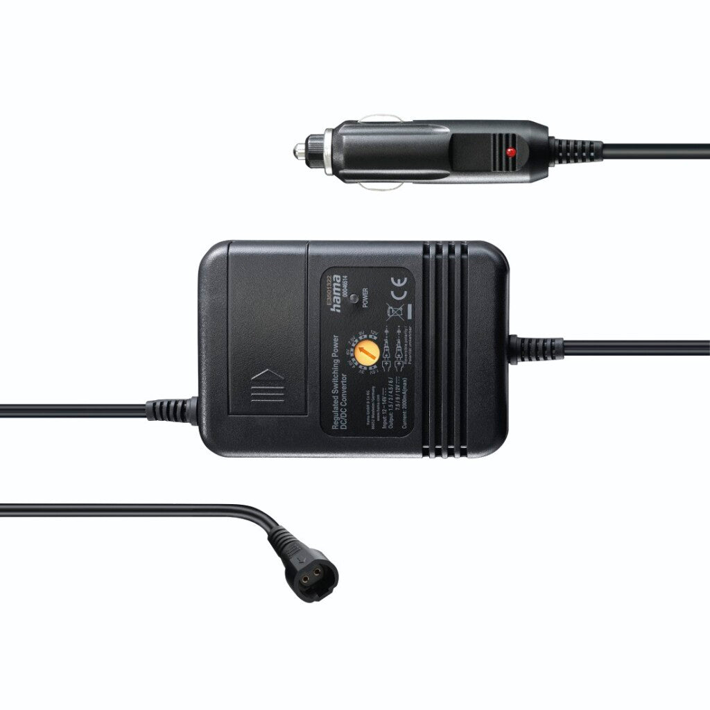 Hama Netadapter Voor Auto Instelbaar 2000Ma 24W Max. 12V Gest. 8 Adapters