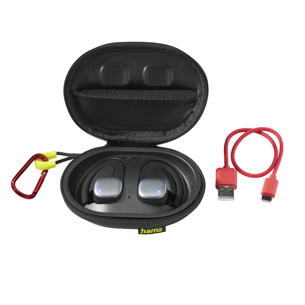 Hama Bluetooth&Reg;-Koptelefoon Spirit Athletics True Wireless Oorbeugel Zw/Ge