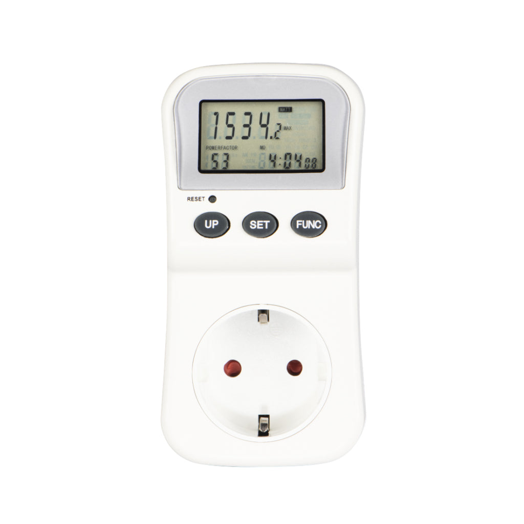 Hama Energiekostenmeter Met Lcd-Display Digitale Elektriciteitsmeter Voor Het Stopcontact