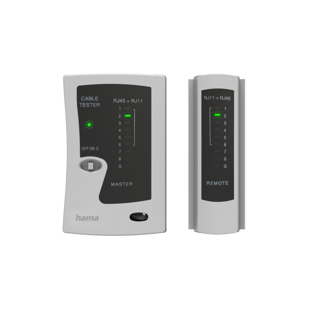 Hama Netwerkkabeltester Kabeltestapparaat Voor 8P8C (Rj45) 6P6C Of 6P4C