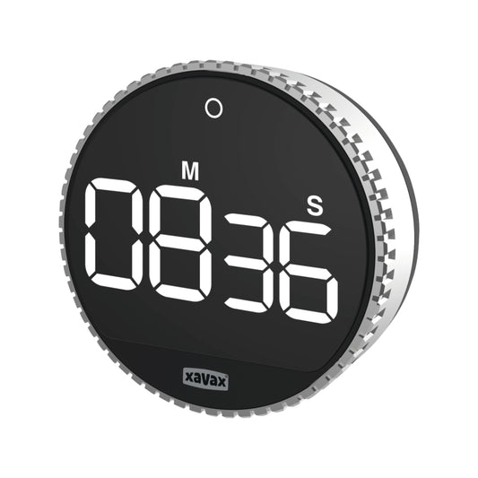 Xavax Timer Rotation Digitaal Zilver/Zwart