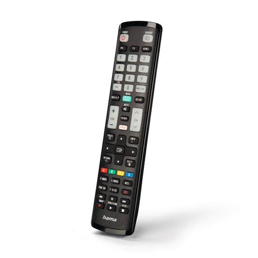 Hama Universele Afstandsbediening Samsung Tv Ir Lerend + Lichtgevende Toetsen Zwart