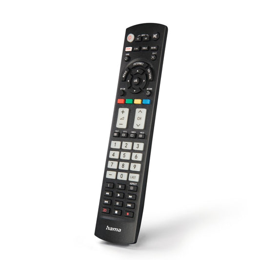 Hama Universele Afstandsbediening Panasonic Tv Ir Lerend + Lichtgevende Toetsen Zwart