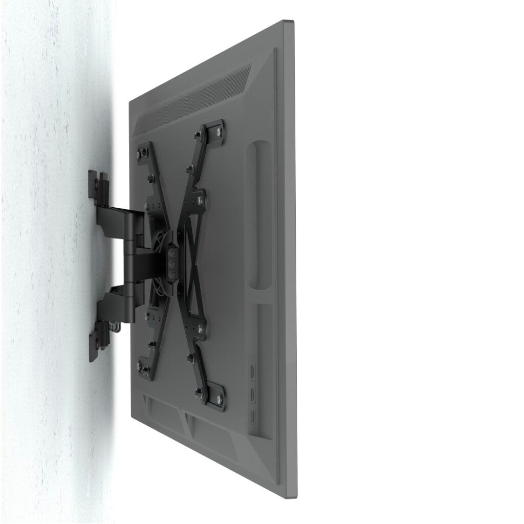 Hama Extra Vlak Tv Muurbeugel Draaibaar Kantelbaar Schermen 37-90 Inch Zwart