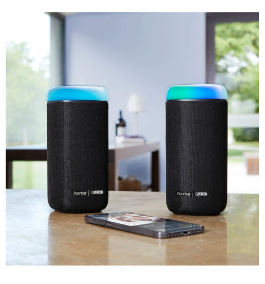 Hama Bluetooth&Reg;-Luidspreker Glow Pro Waterdicht Ipx4 5 Licht-Modi 30W Zw