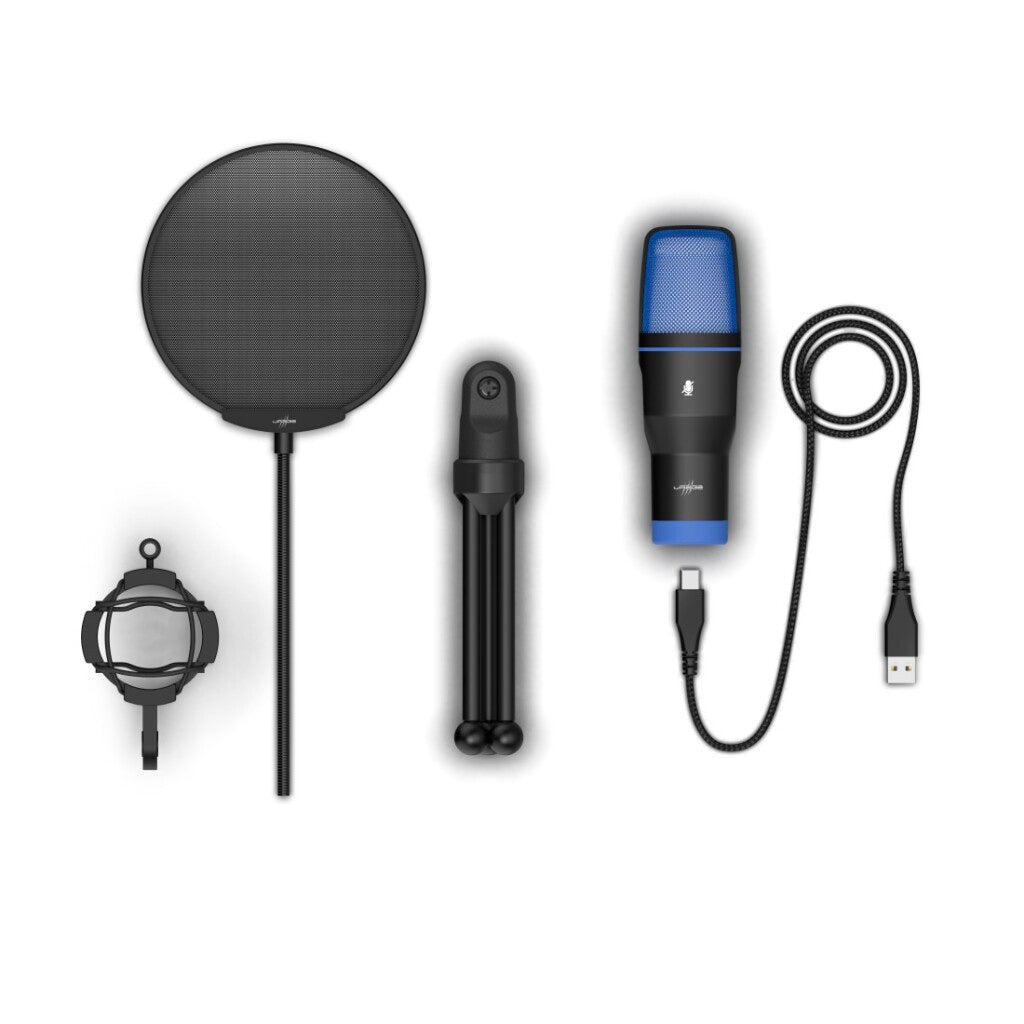 Urage Stream 410 Hd Gaming Microfoon Zwart + Led-Verlichting